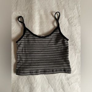 Striped cropped tank top from pacsun